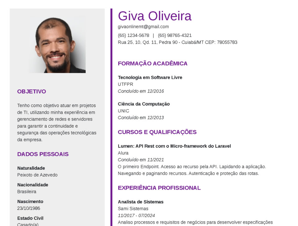 O que o modelo profissional oferece?